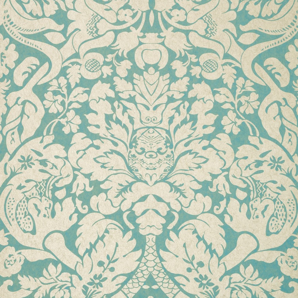 Valentina Wallpaper W0088 05 by Clarke and Clarke in Mineral